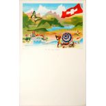 Advertising Poster Summer in Switzerland Eidenbenz Swiss Tourist Board
