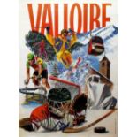 Sport Poster Valloire Ski Hockey France Mountains