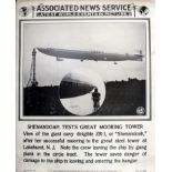 Advertising Poster Associated News US Zeppelin Shenandoah