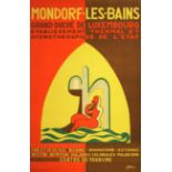 Travel Poster Art Deco Mondorf les Bains Luvembourg Spa