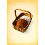 Advertising Poster Coop Switzerland Bread Picnic Basket