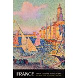 Travel Poster Saint Tropez Cote dAzur