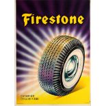 Advertising Poster Firestone Tires Champion De Luxe P300