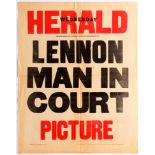 Two Advertising Posters John Lennon Murder