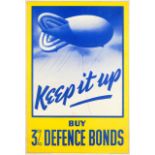 War Poster Keep it Up WWII Barrage Balloon