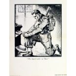 War Poster We Kneel Only To Thee WWII UK Army