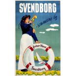 Travel Poster Svendborg Funen Denmark