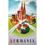 Travel Poster Germania Germany Berann Midcentury