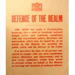 War Poster WWII Defence of the Realm UK