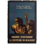 Propaganda Poster Observe Blackout WWII Canada