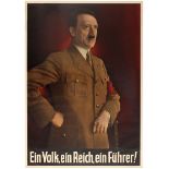 Propaganda Poster Nazi Hitler Third Reich Fuhrer WWII