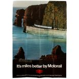 Advertising Poster Motorail British Railway Car Train