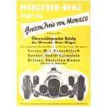 Sport Poster Mercedes Benz Grand Prix Monaco