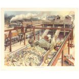 Travel Posters Pulp Mill USA School Education