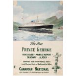 Travel Poster The New Prince George Canadian National Railway
