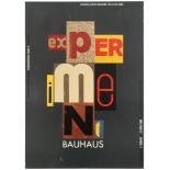 Advertising Poster Experiment Bauhaus Exhibition Germany