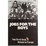 Propaganda Poster Boys Jobs European Union Referendum 1975 Brexit