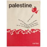 Propaganda Poster Palestine Fateh Life FATAH