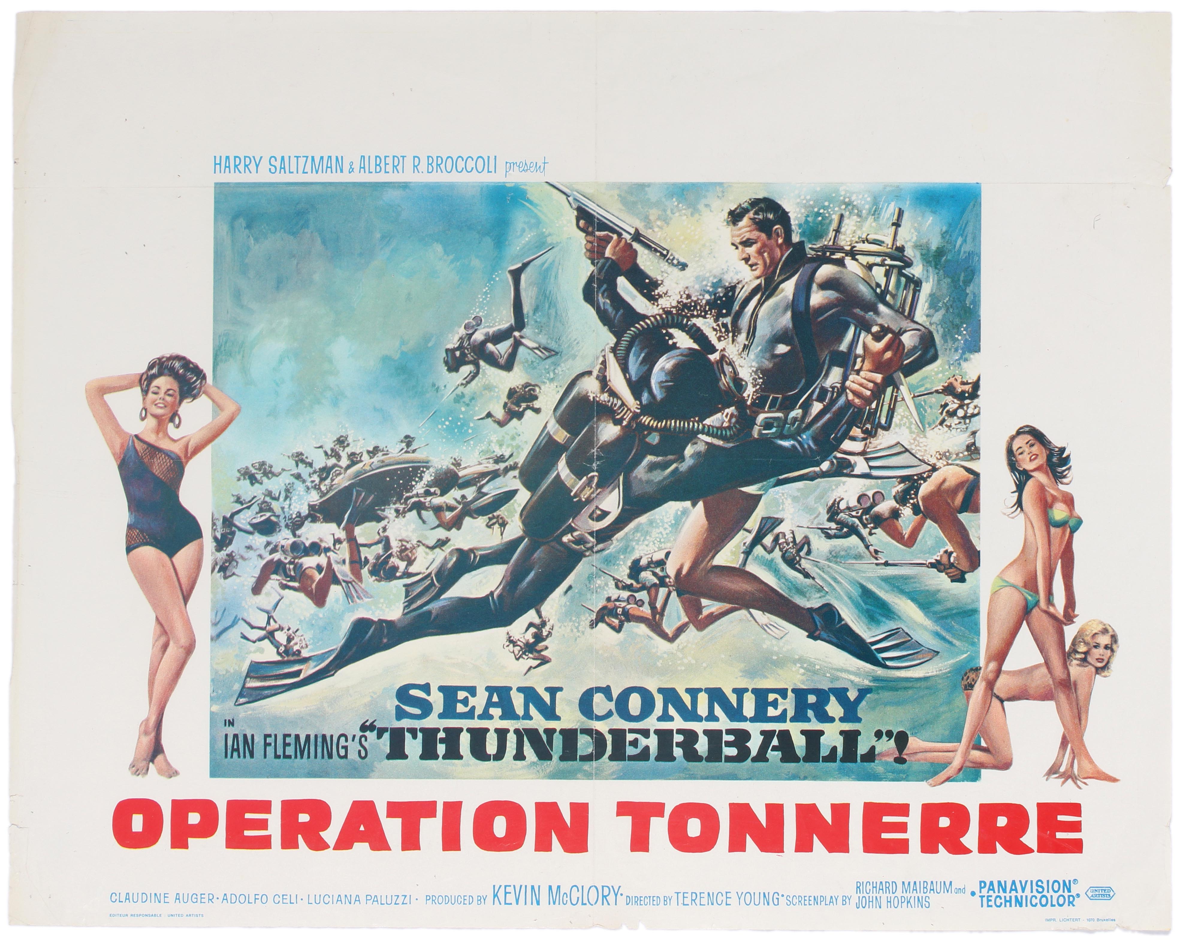 Film Poster James Bond 007 Operation Thunderball Sean Connery