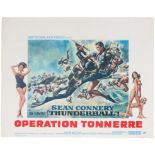 Film Poster James Bond 007 Operation Thunderball Sean Connery