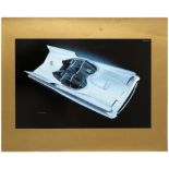 Advertising Poster General Motors Concept Car Lincoln Futura