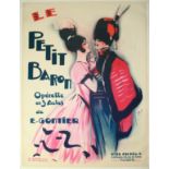 Advertising Poster Le Petit Baron Operetta France Art Deco