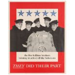 Propaganda Poster The Five Sullivan Brothers WWII USA