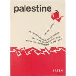 Propaganda Poster Palestine Fateh Life FATAH