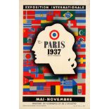 Advertising Poster Paris 1937 International Exhibition Art Deco France