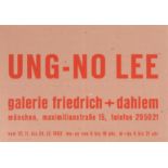 Advertising Poster Ung No Lee Exhibition Galerie Friedrich Dahlem