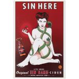 Advertising Poster Original Sin Hard Cider Eve Pinup