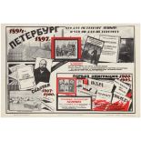 Propaganda Poster Soviet Lenin Petersburg USSR