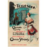 Advertising Poster La Teresina Operetta Musical Dola