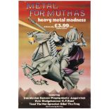 Advertising Poster Metal for Muthas Heavy Metal Iron Maiden