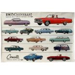 Advertising Poster Chevrolet Corvette Dealer 1965 Chevelle