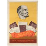 Propaganda Poster Soviet Union Lenin Ideas USSR