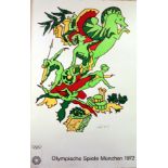 Sport Poster Munich Olympic Games Olympics Chariot