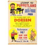 Advertising Poster Puppetland Puppet Show Pier Southsea