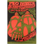 Rock Music Poster Bill Graham Fillmore Bo Diddley Big Joe Williams