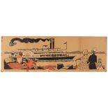 Children Education Poster River Boat Ohio River