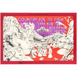 Rock Music Poster Country Joe and the Fish Bill Graham Lee Conklin