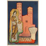 Travel Poster Ravenna Italy Mosaics ENIT