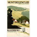 Travel Poster Mont de l'Enclus Flanders Belgium Art Deco