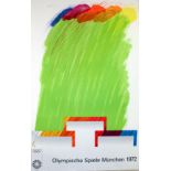 Sport Poster Munich Olympics 1972 Podium on Grass