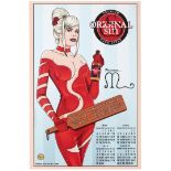 Advertising Poster Original Sin Here Hard Cider Cricket Pinup