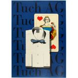 Advertising Poster Tuch Ag Men Fashion Switzerland Playing card