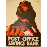 Advertising Poster Post Office Savings Frank Newbould