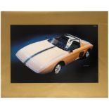 Advertising Poster General Motors Concept Car Ford Mustang 1