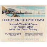 Travel Poster Holiday Clyde Coast Scotland LNER Frank Mason