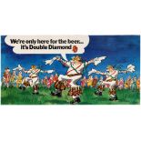 Advertising Poster Double Diamond Beer Morris Dancers Terence Larry Parkes